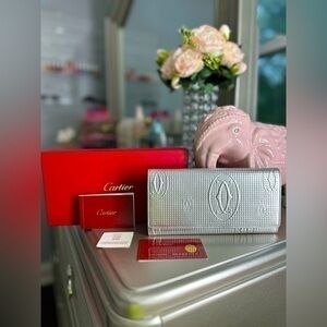 Cartier Happy Birthday Silver Wallet